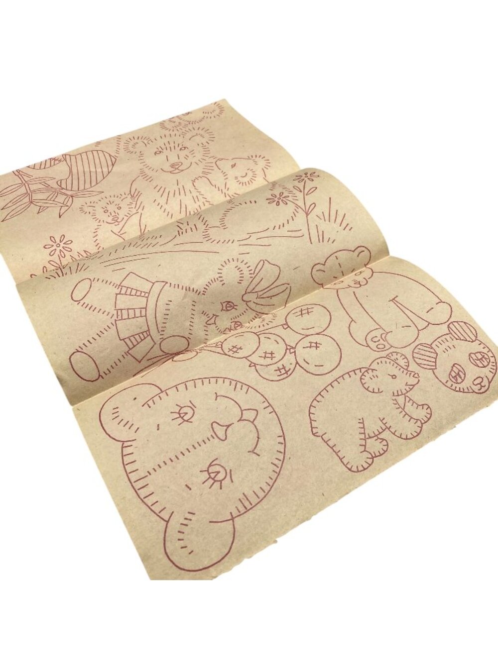 Vintage Bears Everywhere Transfer Patterns, MCM Workbasket Iron On Transfers